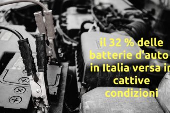 Il 32% delle batterie d’auto  in Italia versa in cattive condizioni